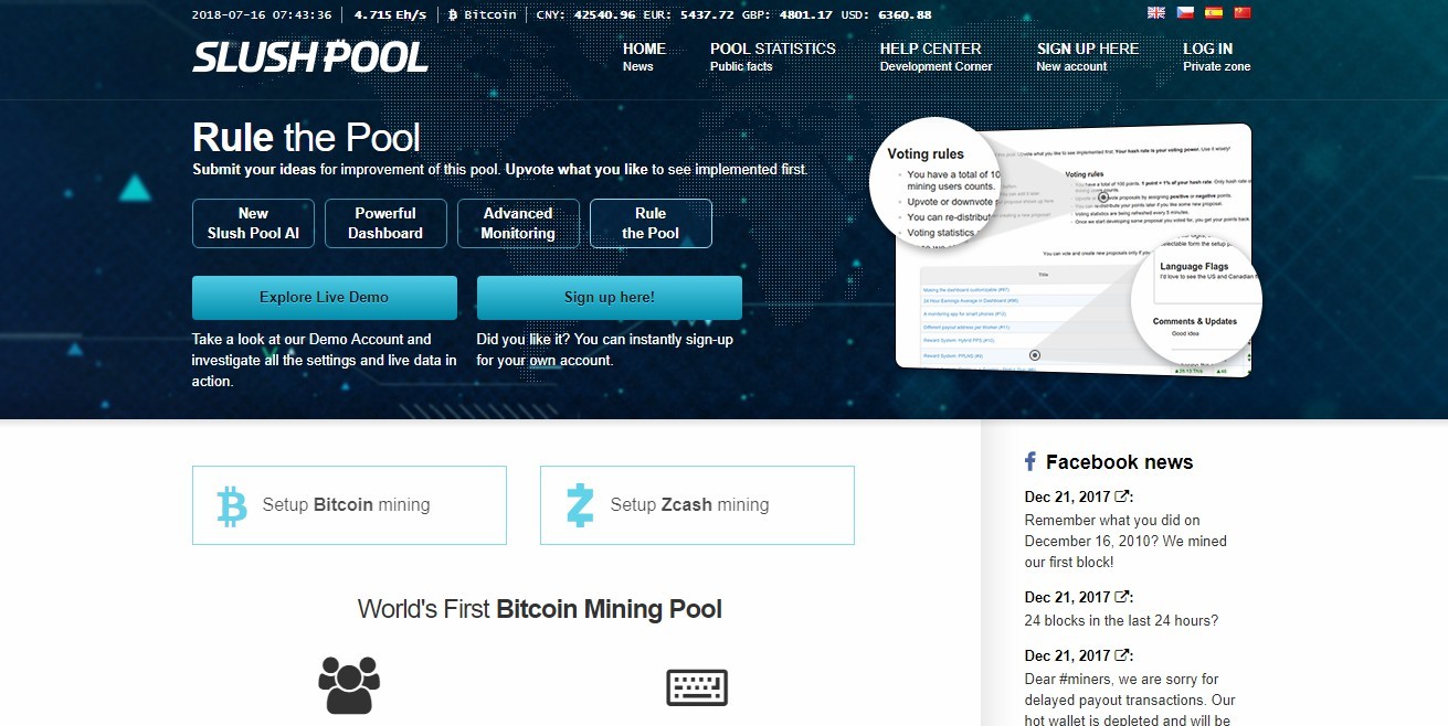Slush Pool -  - Best Bitcoin Mining Pool